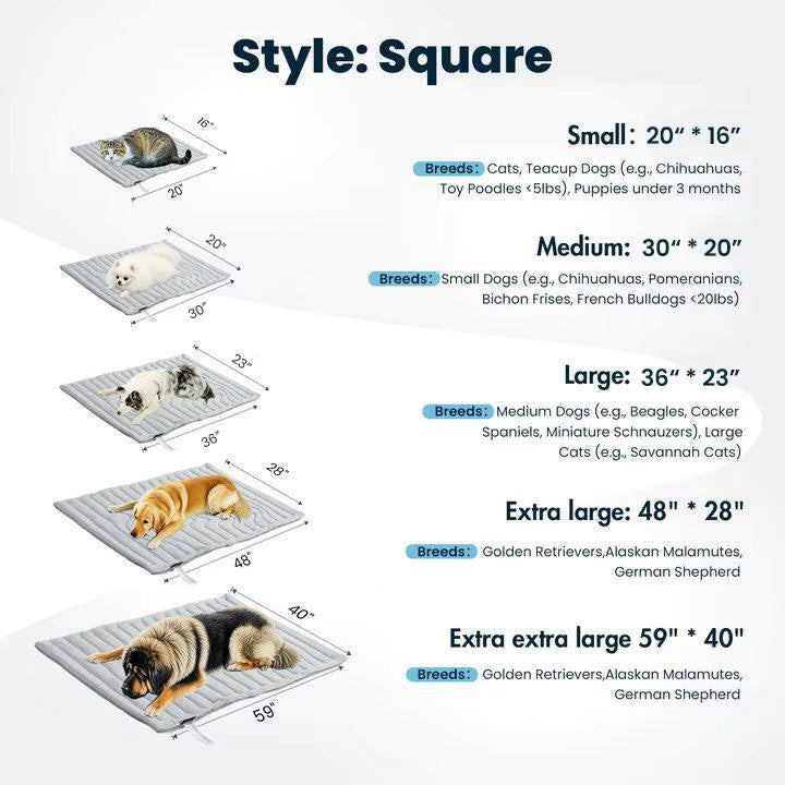 Cama autorefrescante Sirocco Natur Design Cuadrada