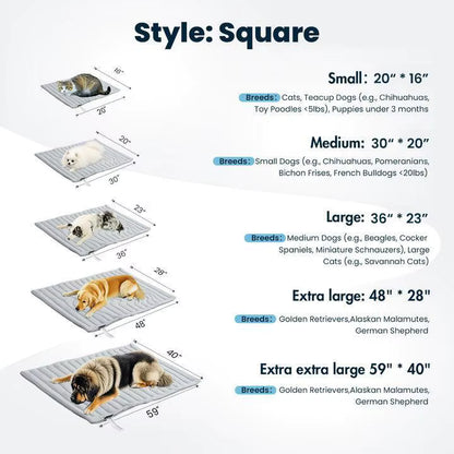 Cama autorefrescante Sirocco Natur Design Cuadrada